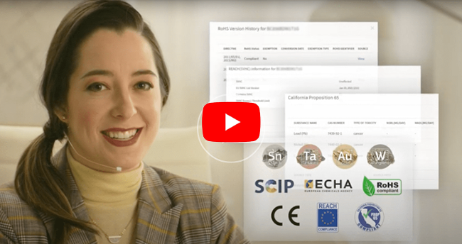 SiliconExpert compliance video header with play button