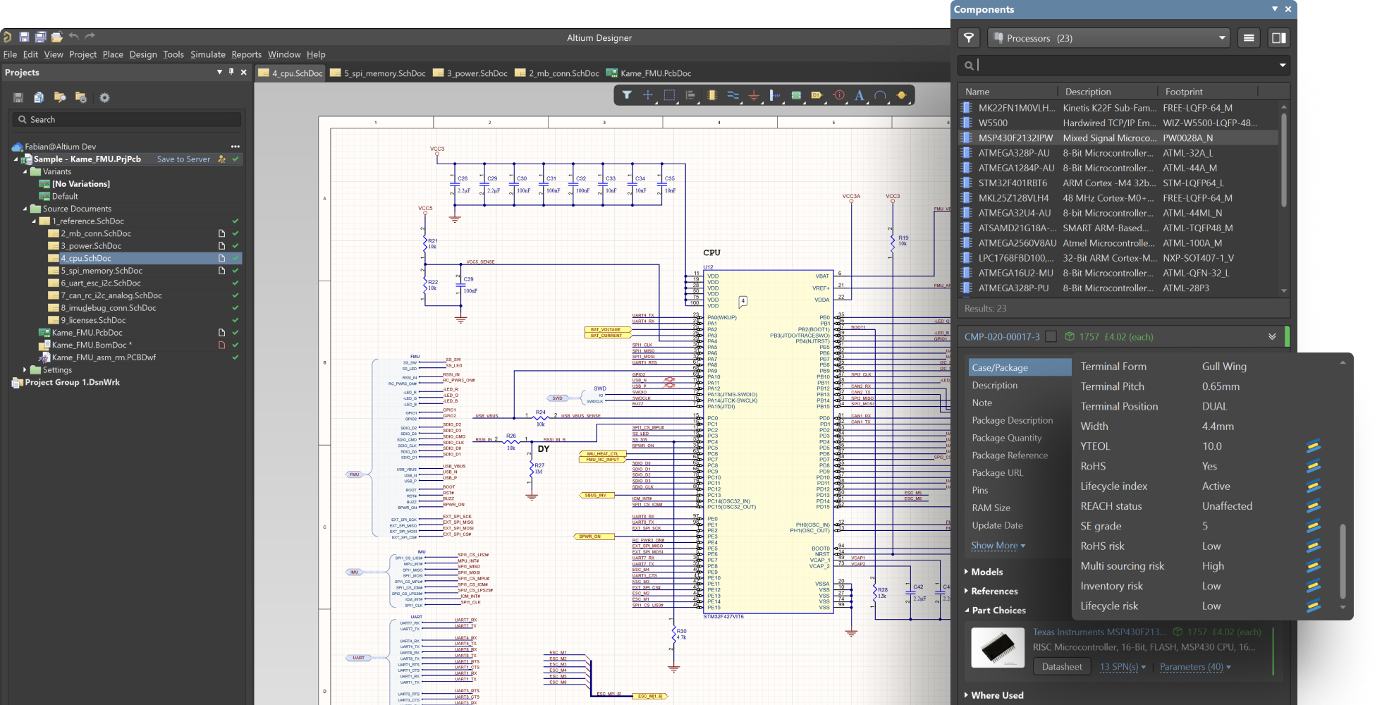 Lifecycle Management in an Altium 365 Workspace